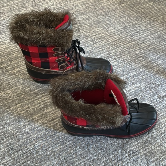 Natural Reflections Women’s Lumber Jill Insulated Pac Snow Boots Size 11 - Picture 3 of 9